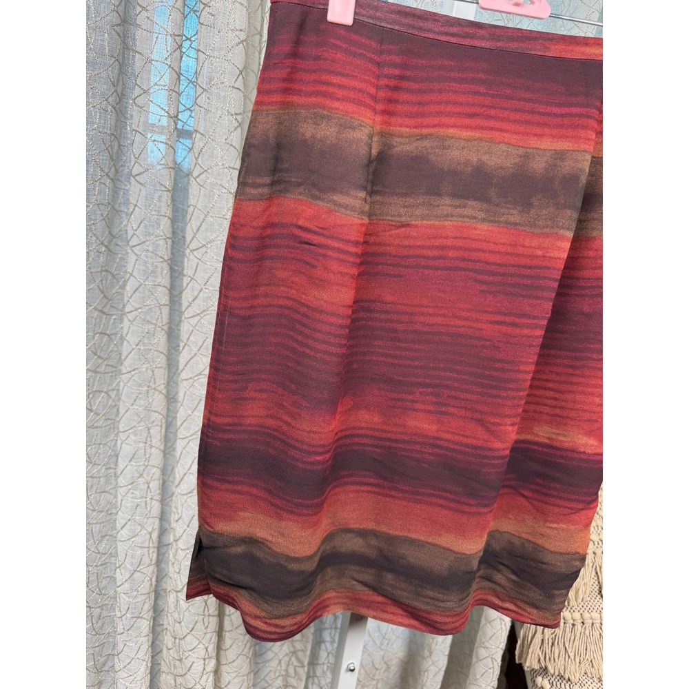 Vintage 80s Bentley Arbuckle Gallery Stripe Pencil Skirt Size 6 Made in USA - Picture 3 of 7